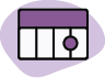 Icon showing a dot representing student performance level